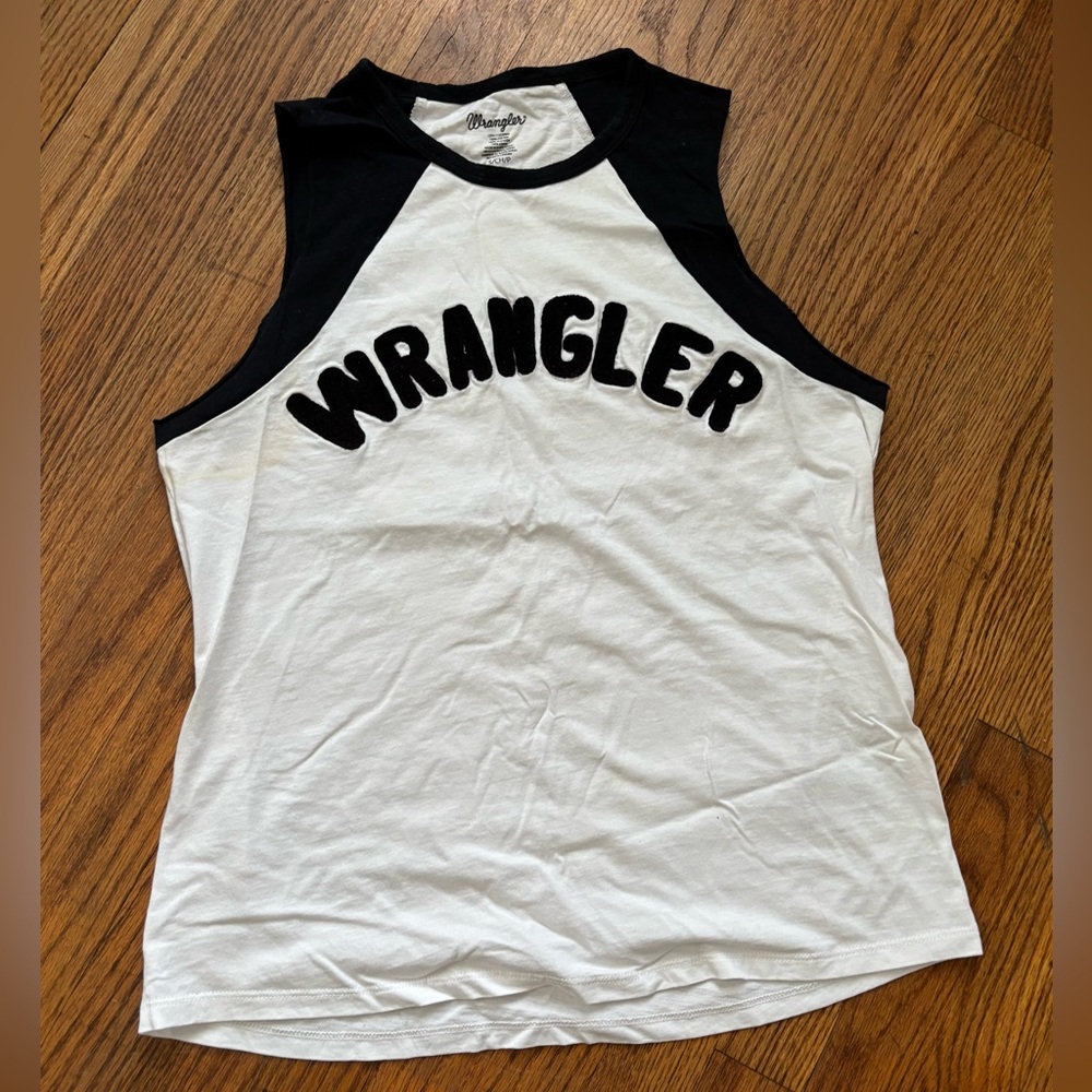 Wrangler Retro vintage logo raglan muscle tank